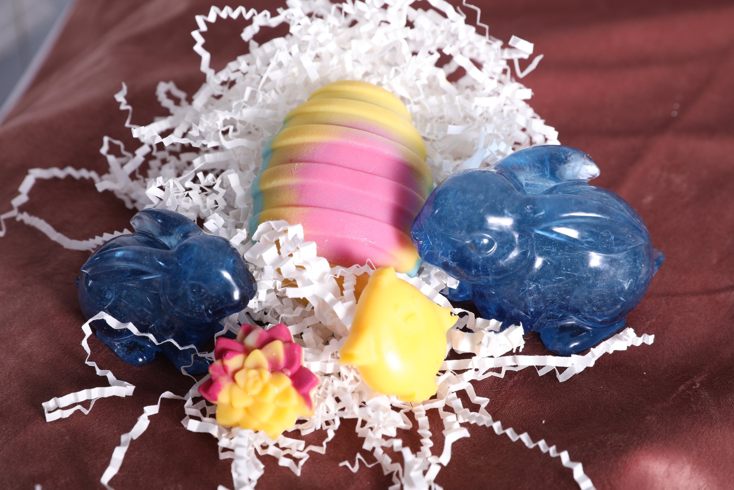 duck duck soap easter egg soaps with bunny and flower