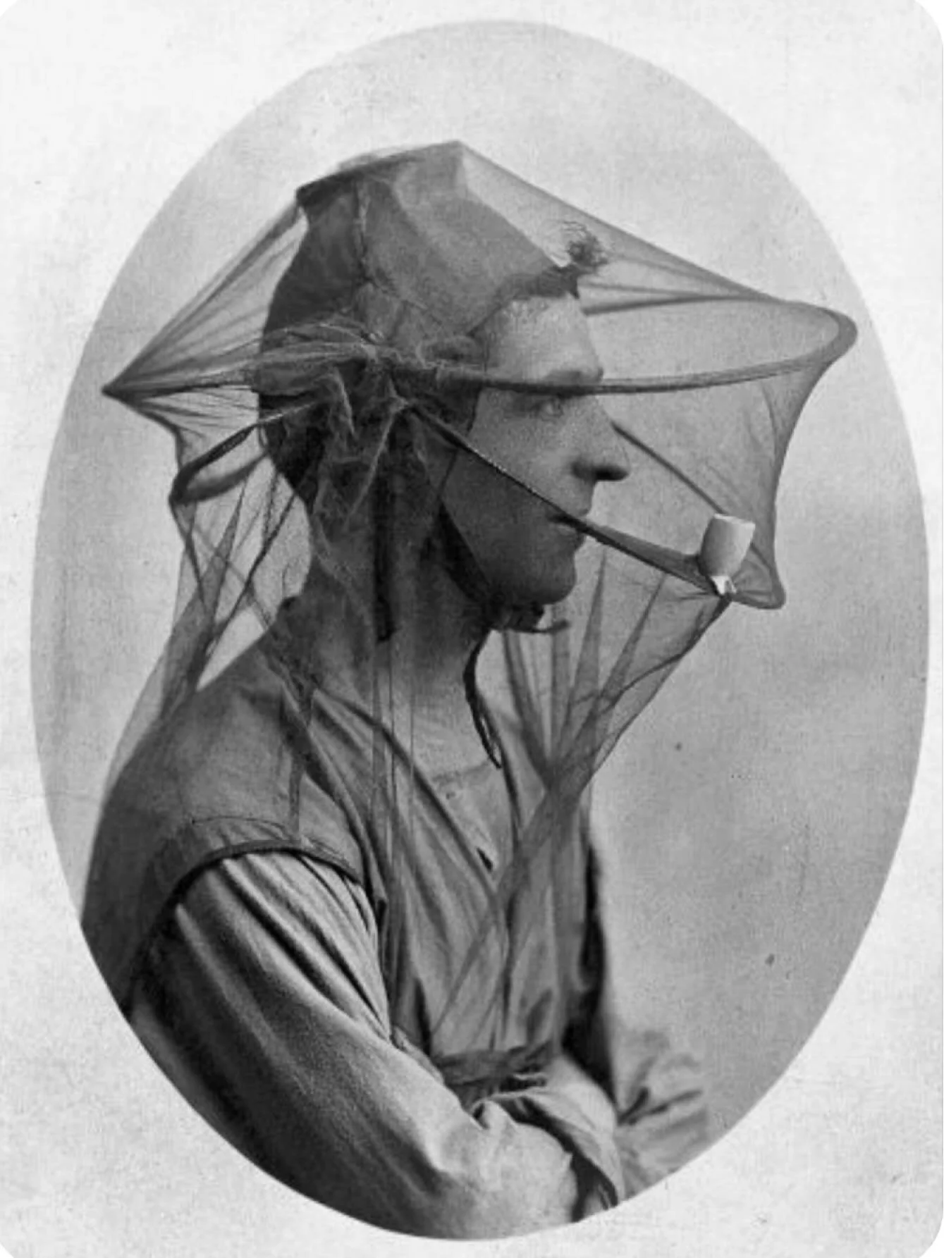 When your drip&rsquo;s as smooth as your honey. 

A beekeeper smoking a pipe through his protective veil to calm the bees a 100 something odd years ago.