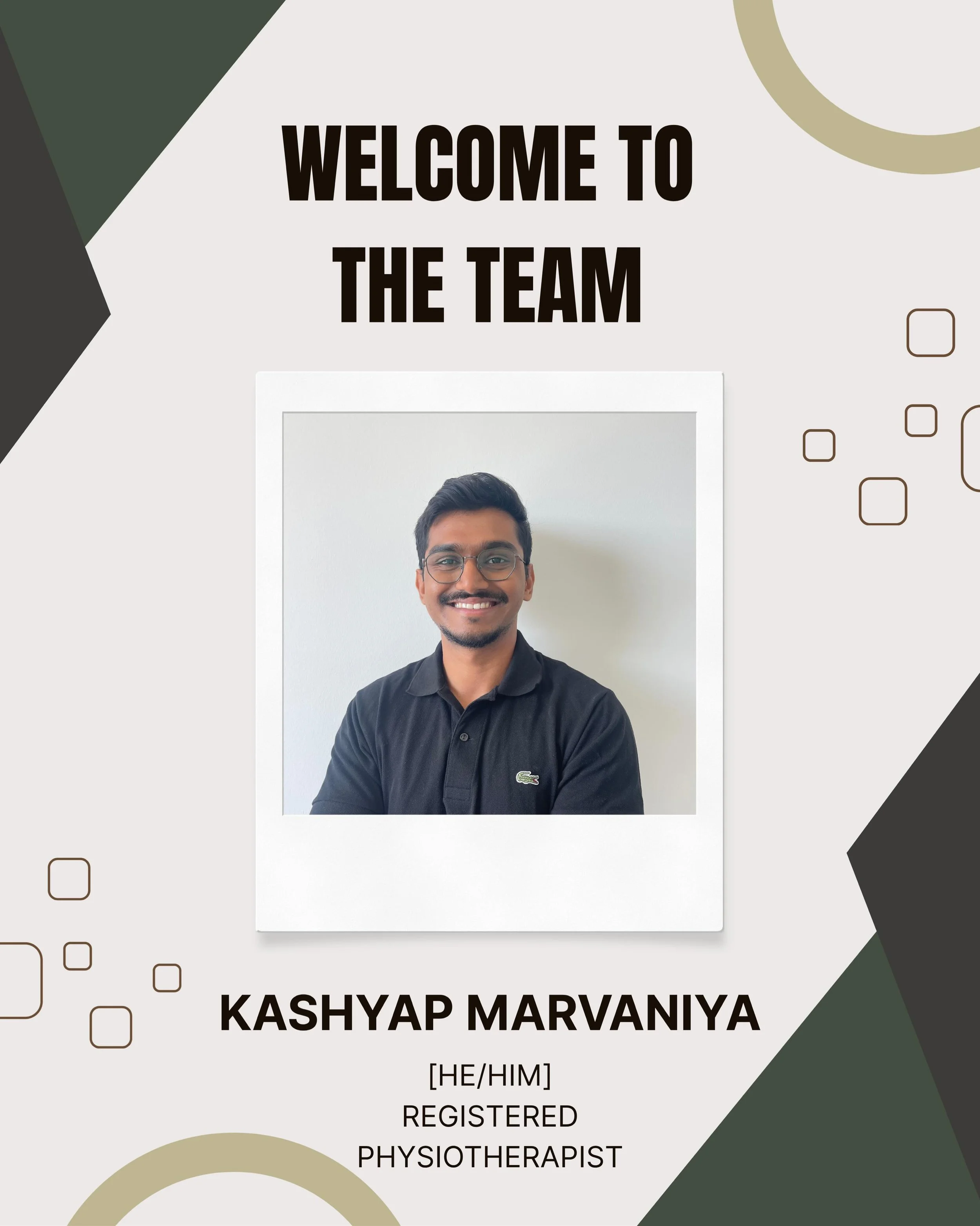 Big news! We offer more than just massage therapy now &mdash; here is our new physiotherapist Kashyap. Genuinely such a compassionate guy while also being incredibly knowledgeable and professional. He knows exactly how to get you moving better with a