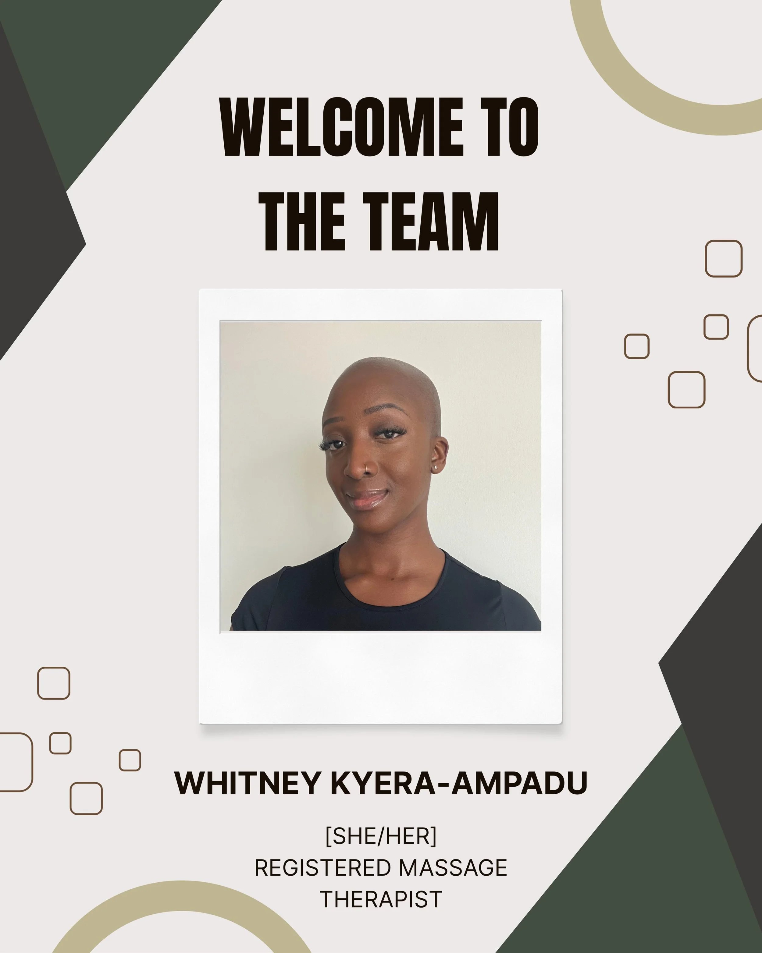 Our next newest staff member is Whitney! Truly such a kind soul with the warmest presence and hands. She&rsquo;s your gal if you&rsquo;re looking for a peaceful and intentional treatment. Gentle by nature, with the strength to work out all those knot