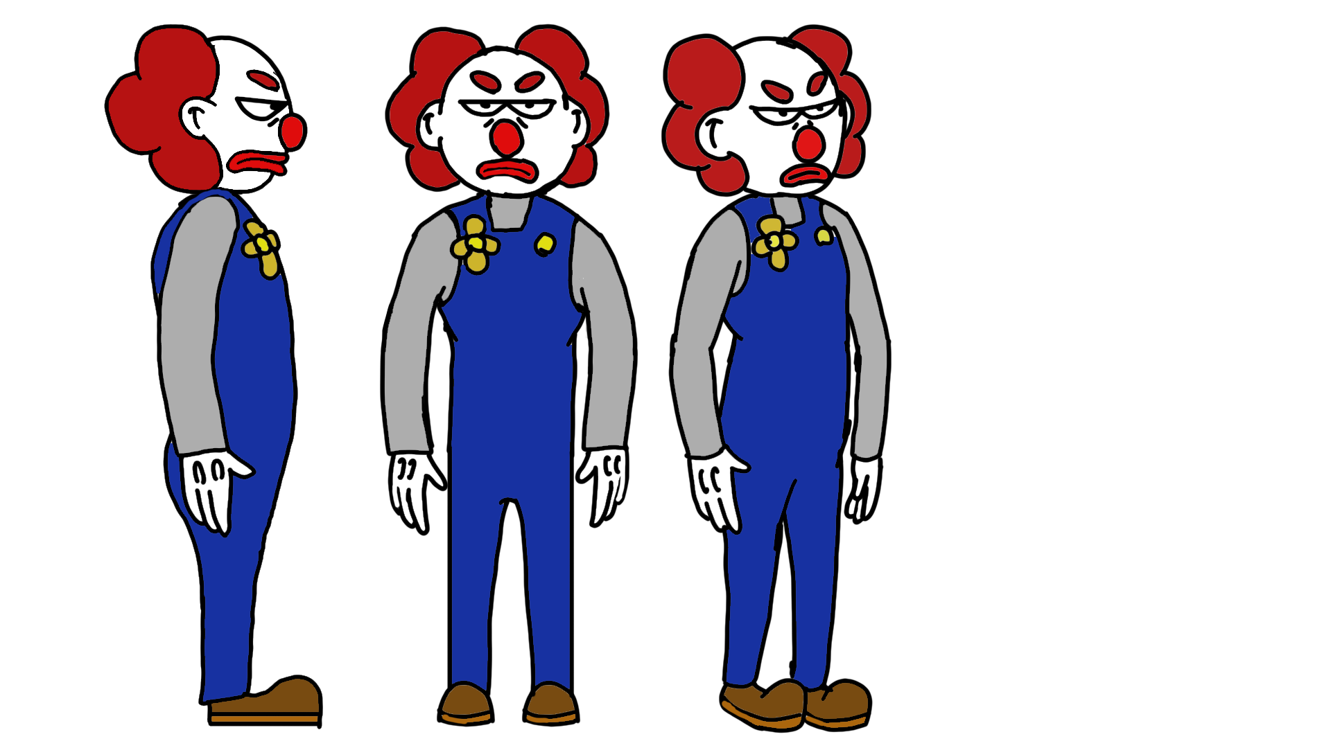 Early Concept Art: Lou the Clown