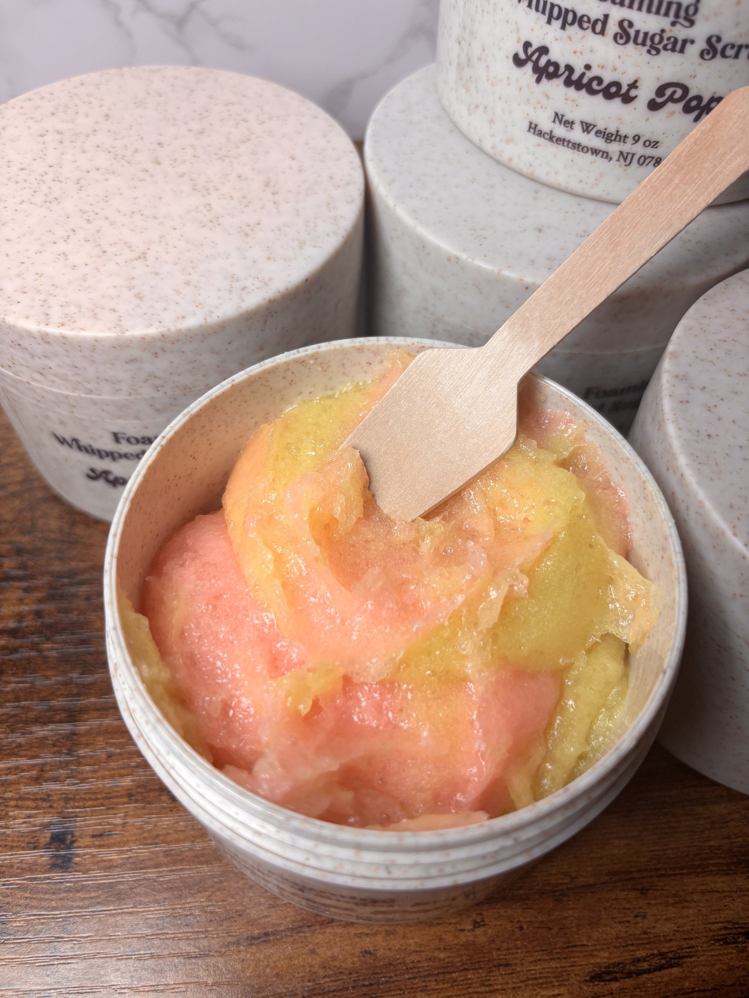 Foaming Whipped Sugar Scrub (Apricot Pop)
