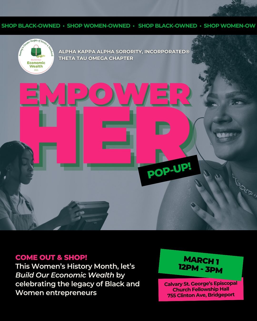 Women Supporting Women: Shop, Celebrate, Empower! 💖💼✨

In honor of Women&rsquo;s History Month, Theta Tau Omega invites you to a special Women-Owned Business Pop-Up on March 1, 2025! Join us as we celebrate and uplift Black and women entrepreneurs 