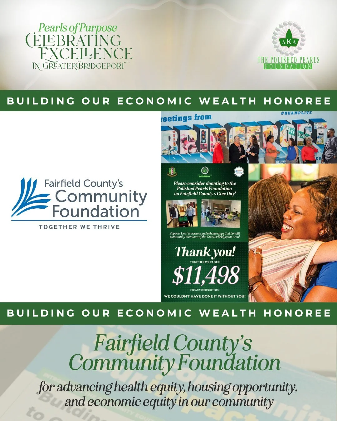 Join us in celebrating Fairfield County's Community Foundation for its transformative work advancing equity across our region 🏡

Research shows that in Fairfield County, race and ethnicity impact health outcomes, earning potential, housing access, a