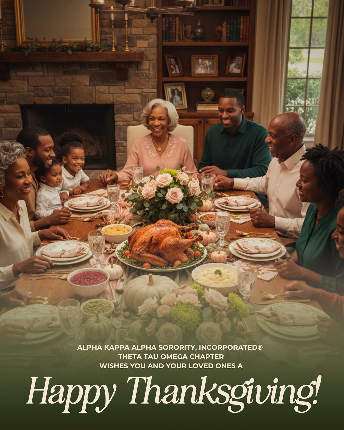 GRATEFUL HEARTS, THANKFUL SPIRITS 💚🦃🩷
As we gather around tables filled with love, laughter, and blessings, Theta Tau Omega Chapter wishes you and yours a beautiful Thanksgiving!

We are grateful for sisterhood, service, and the opportunity to mak