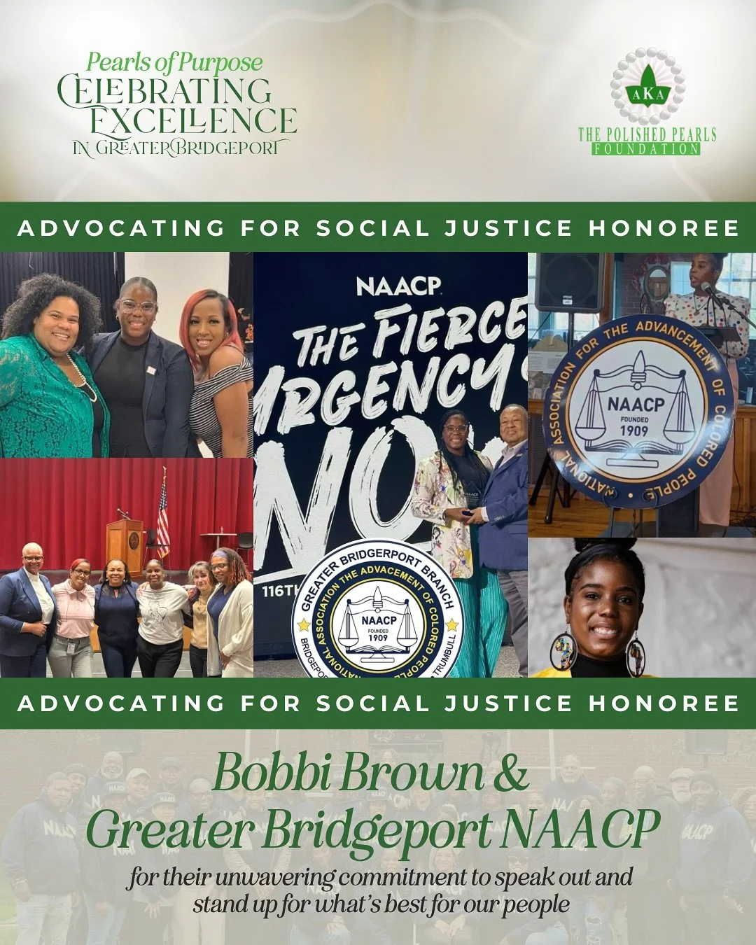 Join us in celebrating the incomparable Bobbi Brown and Greater Bridgeport NAACP for their unwavering commitment to advocating for our people and standing up for what&rsquo;s right!

Always at the forefront of the fight for justice, equality, and com