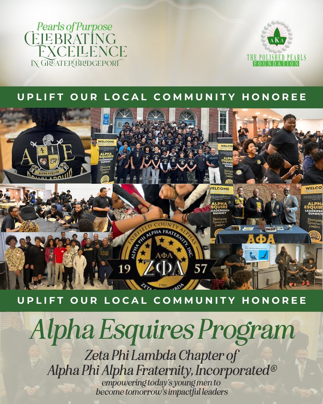 Celebrating the brothers of Zeta Phi Lambda Chapter of Alpha Phi Alpha Fraternity, Incorporated&reg; for their transformative Alpha Esquires program, which is building the next generation of young male leaders in our community!

Through mentorship, g
