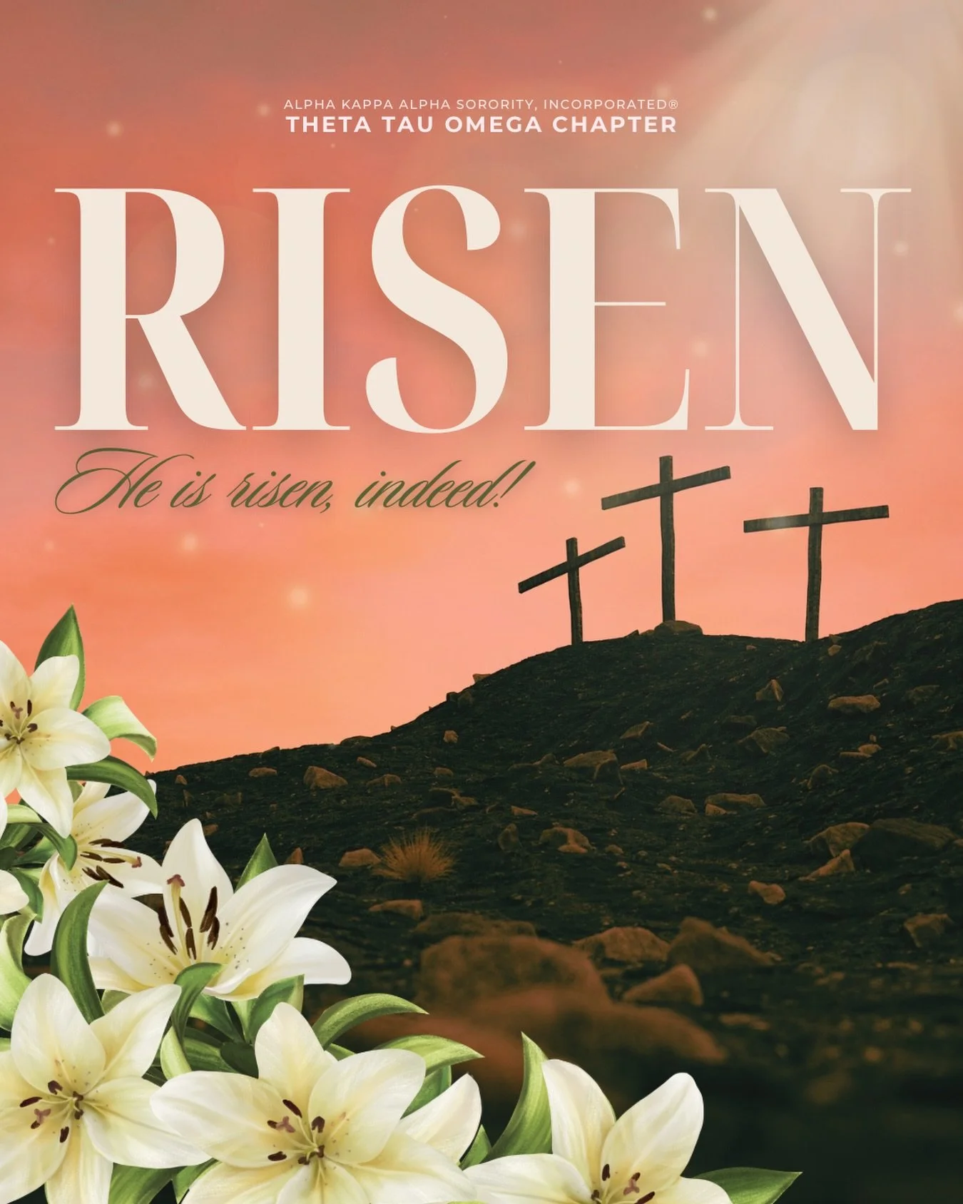 This Easter Sunday, Theta Tau Omega celebrates the resurrection, the renewal, and the reminder that even in our darkest seasons, hope springs eternal. 🌸✨

May this sacred season inspire us to rise with purpose &mdash; to love deeper, serve broader, 