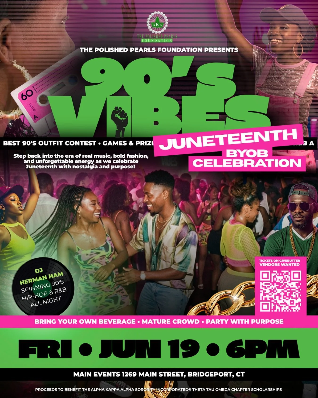 We&rsquo;re taking it ALL the way back for a purpose ✨🎶

Get ready to step into the ultimate 90&rsquo;s vibe as The Polished Pearls Foundation brings you a Juneteenth BYOB Celebration you don&rsquo;t want to miss!

🗓 Friday, June 19, 2026
⏰ 6PM &nd