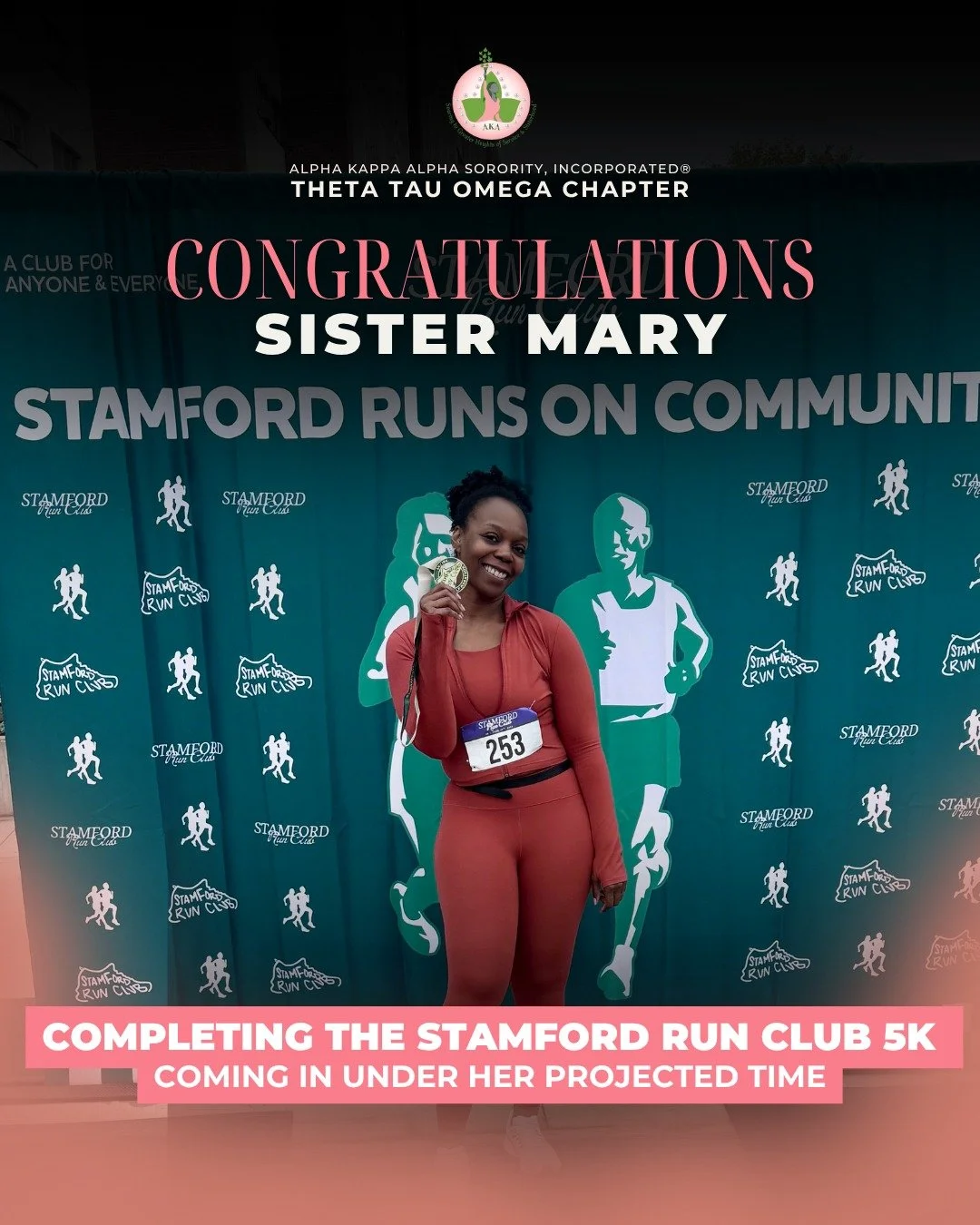 Congratulations to Sister Mary on completing her first 5K in Connecticut with the Stamford Run Club&mdash;and finishing UNDER her projected time! 🏃🏾&zwj;♀️

Sister Mary set a goal for herself, trained with intention, and showed up ready to push pas