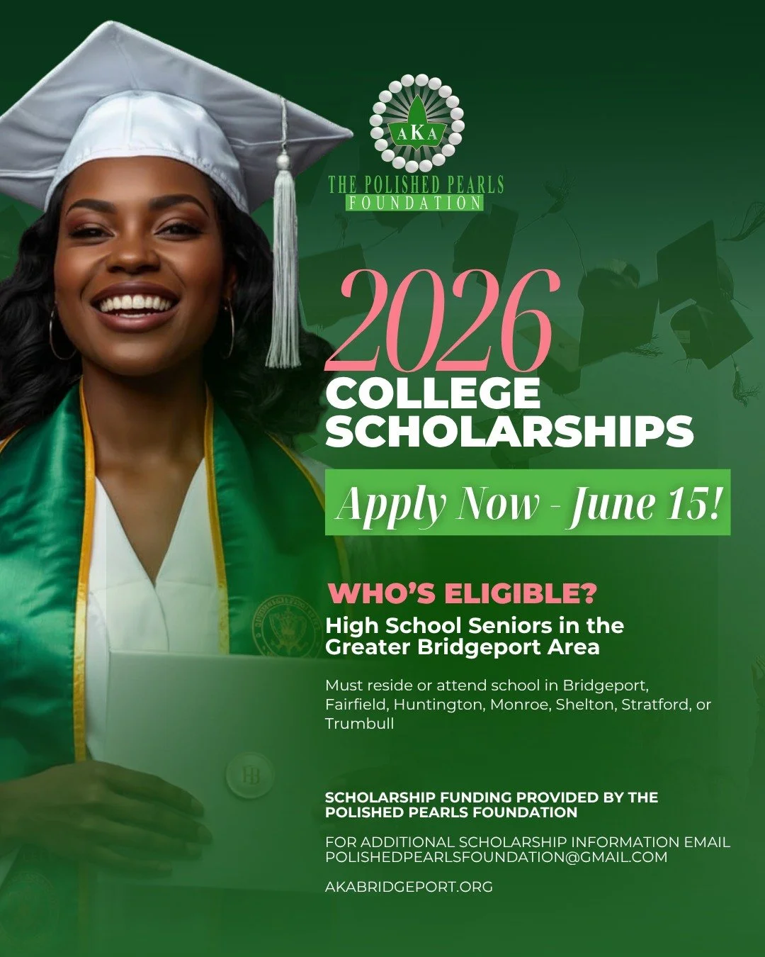 INVESTING IN TODAY. EMPOWERING TOMORROW. ✨🎓 The Polished Pearls Foundation, in collaboration with Theta Tau Omega Chapter of Alpha Kappa Alpha Sorority, Incorporated&reg;, is proud to offer the 2026 Scholarship Program for graduating high school sen