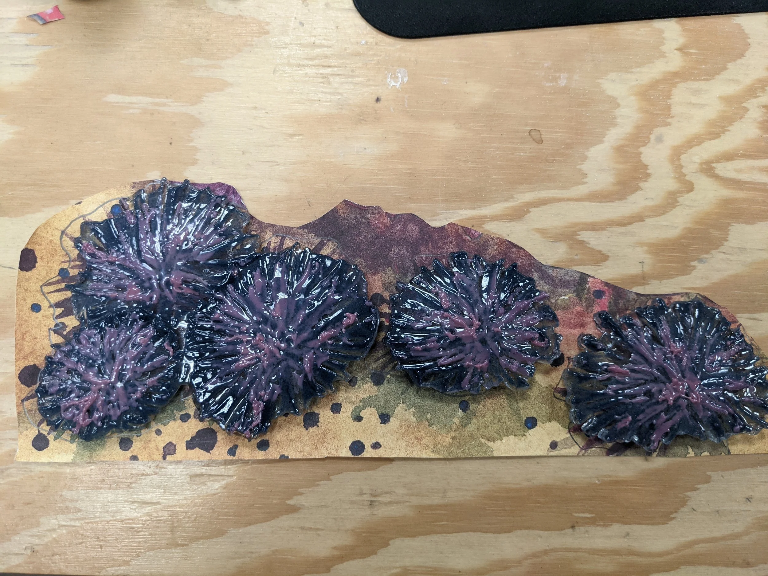 The final anemones became sculptural.