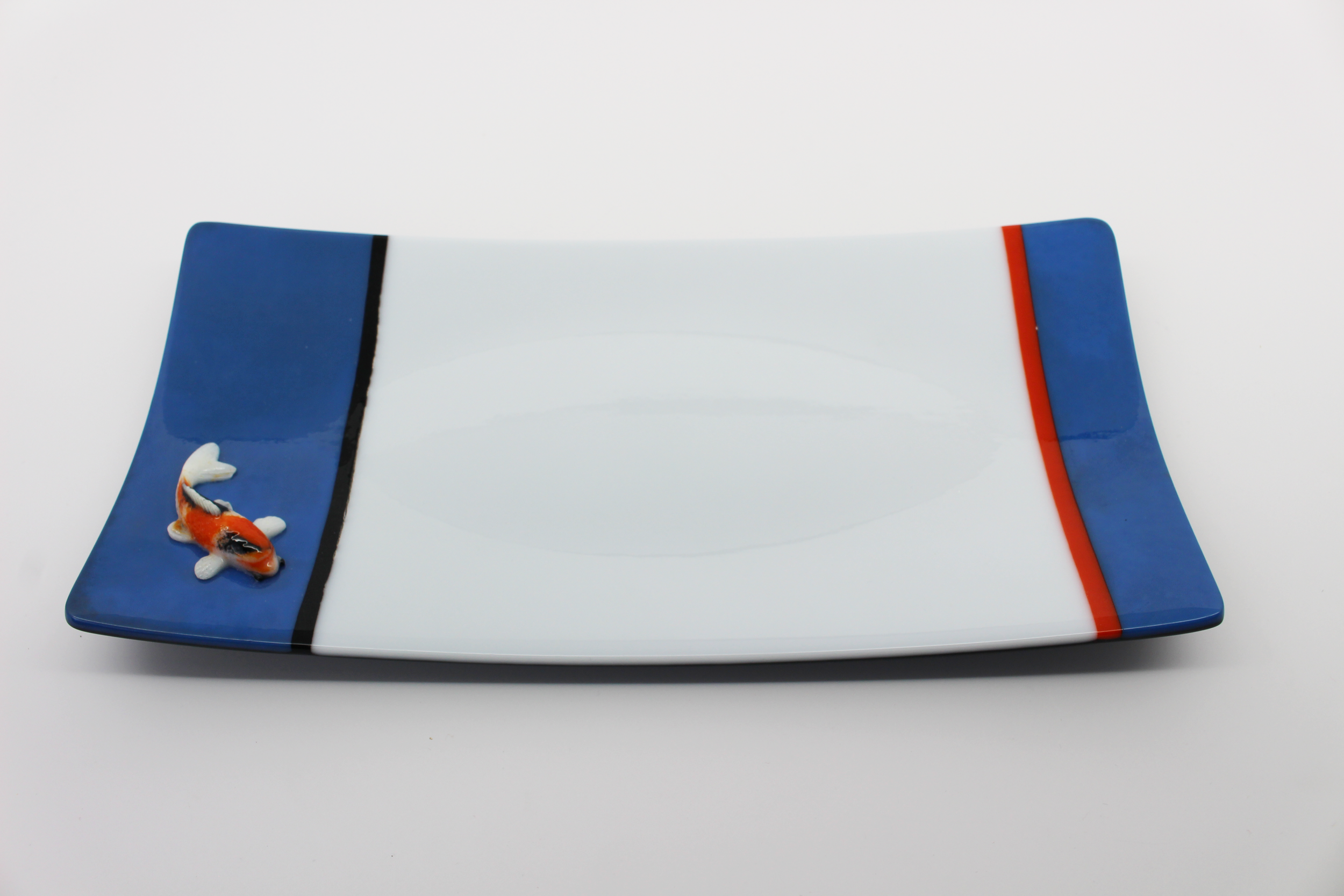 #16 - Koi Platter by Paul Tarlow AND Freeze & Fuse ebook - 12” x 6”