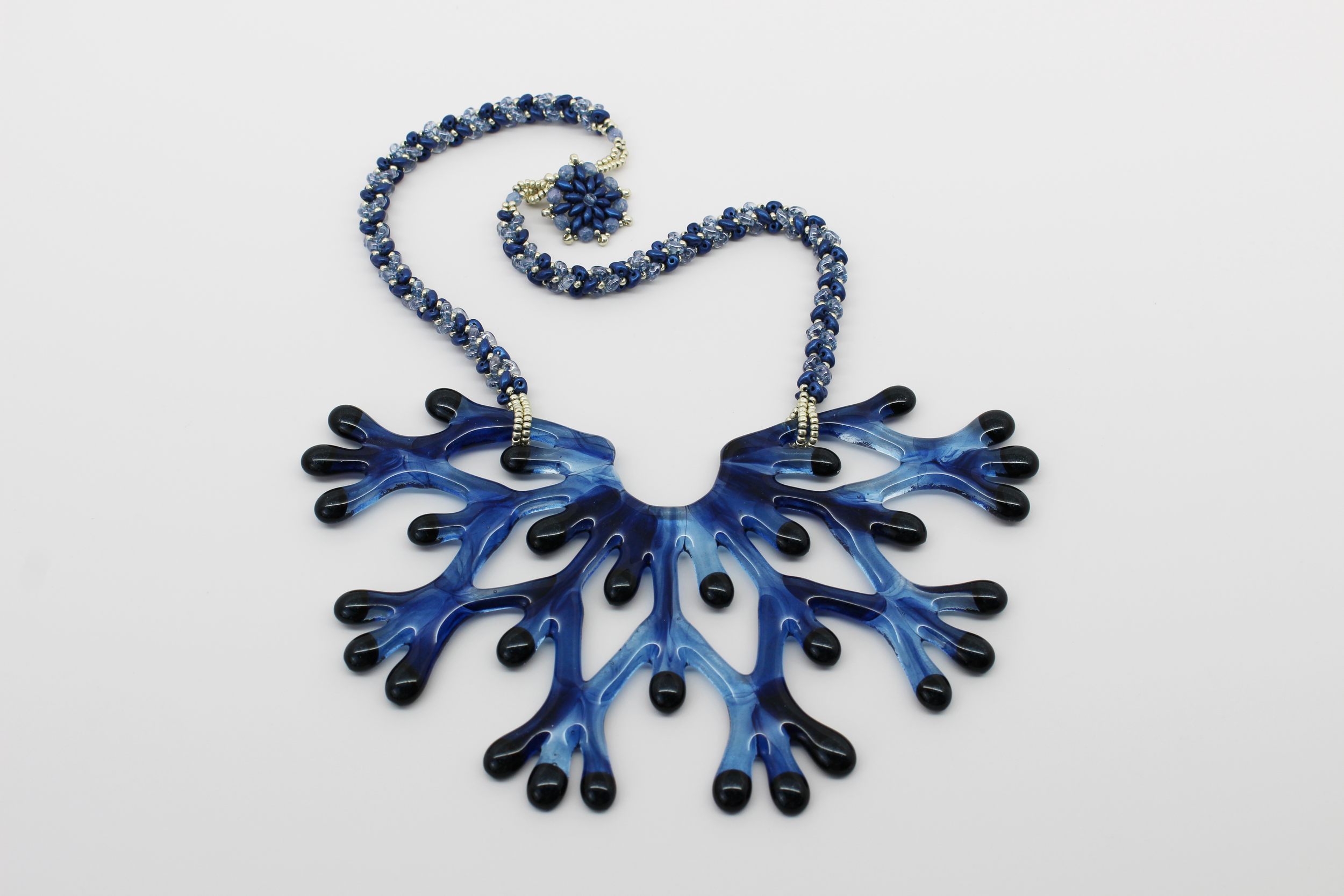 #11 - Fan Necklace by Bobbie Wilson - 7" x 3"