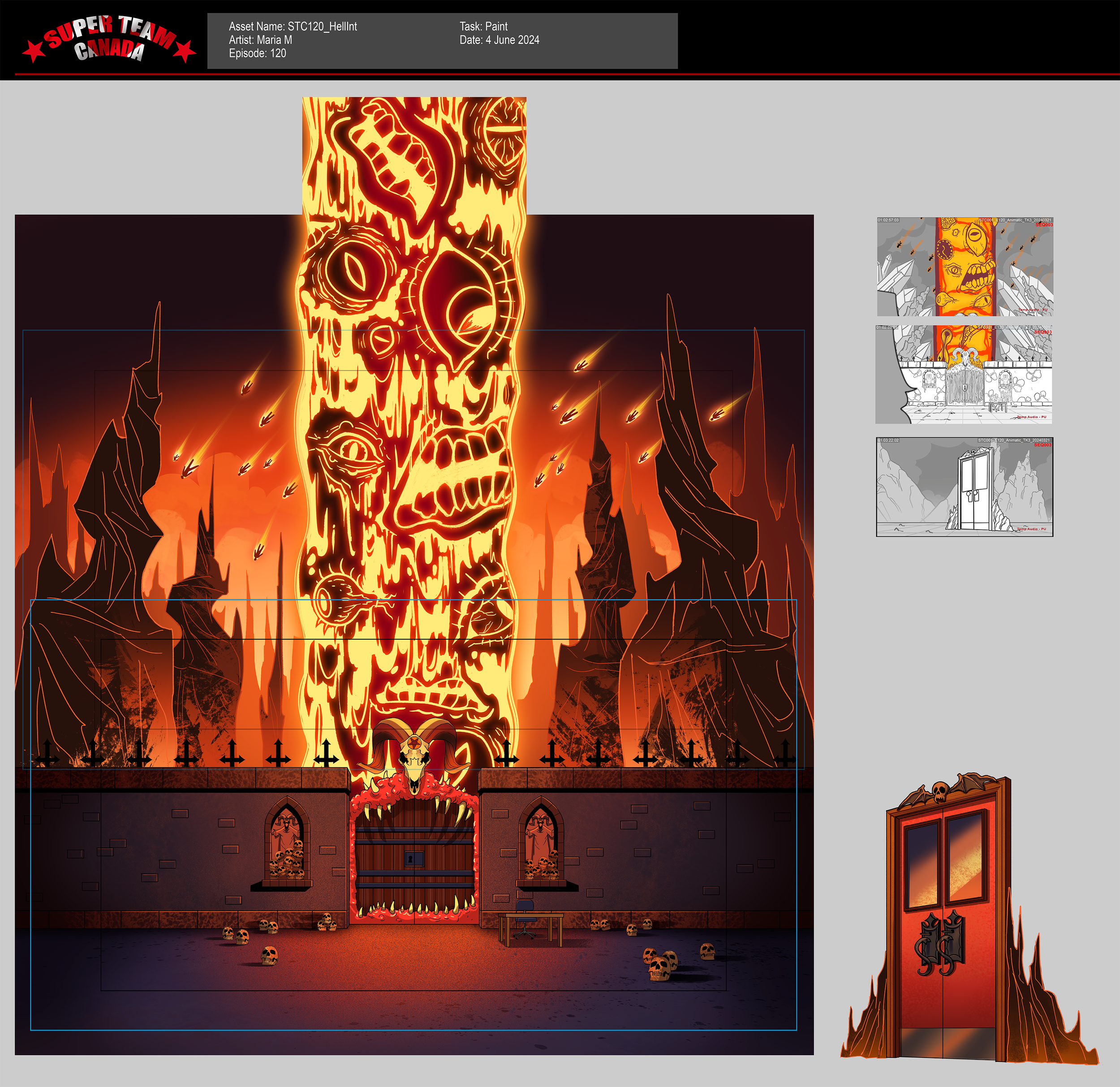 Rough concept was provided. I completed clean design, clean line, and paint.