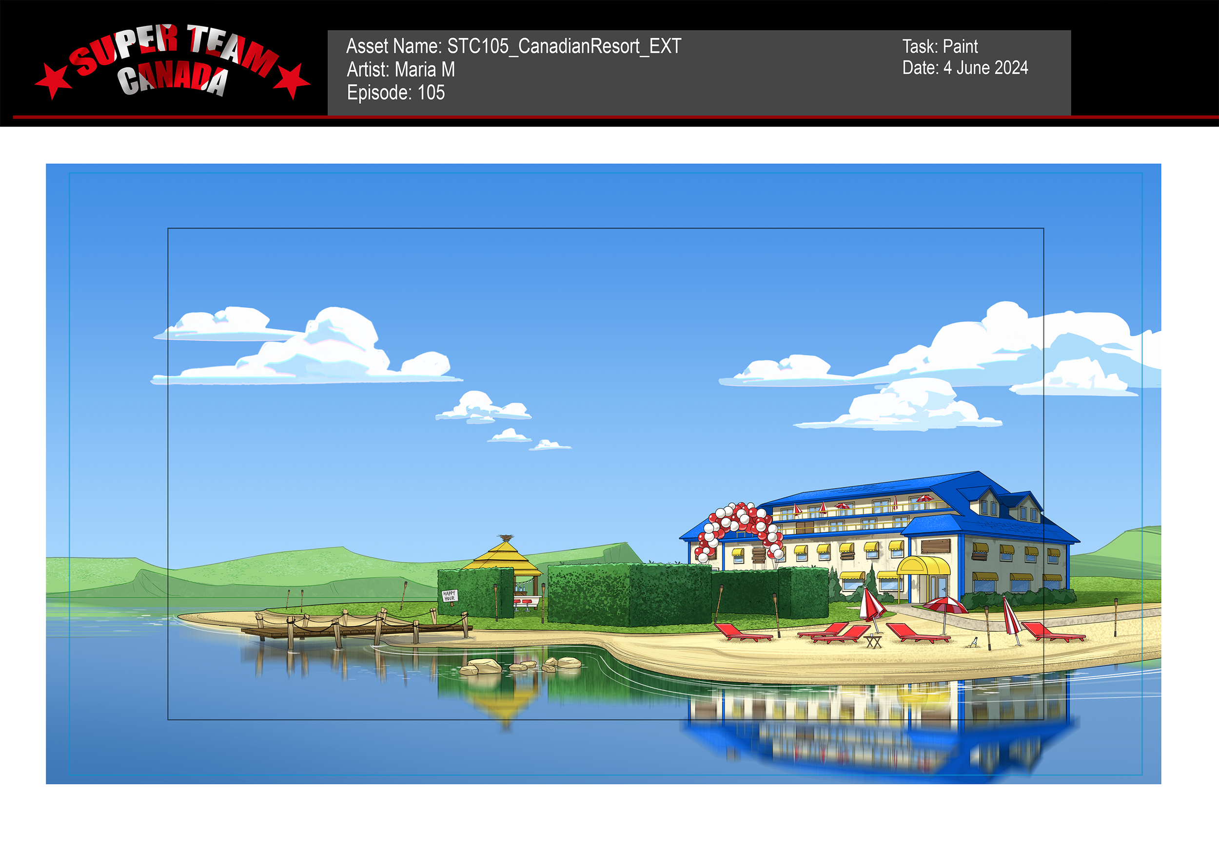 Rough concept was provided. I completed clean design, clean line, and paint.