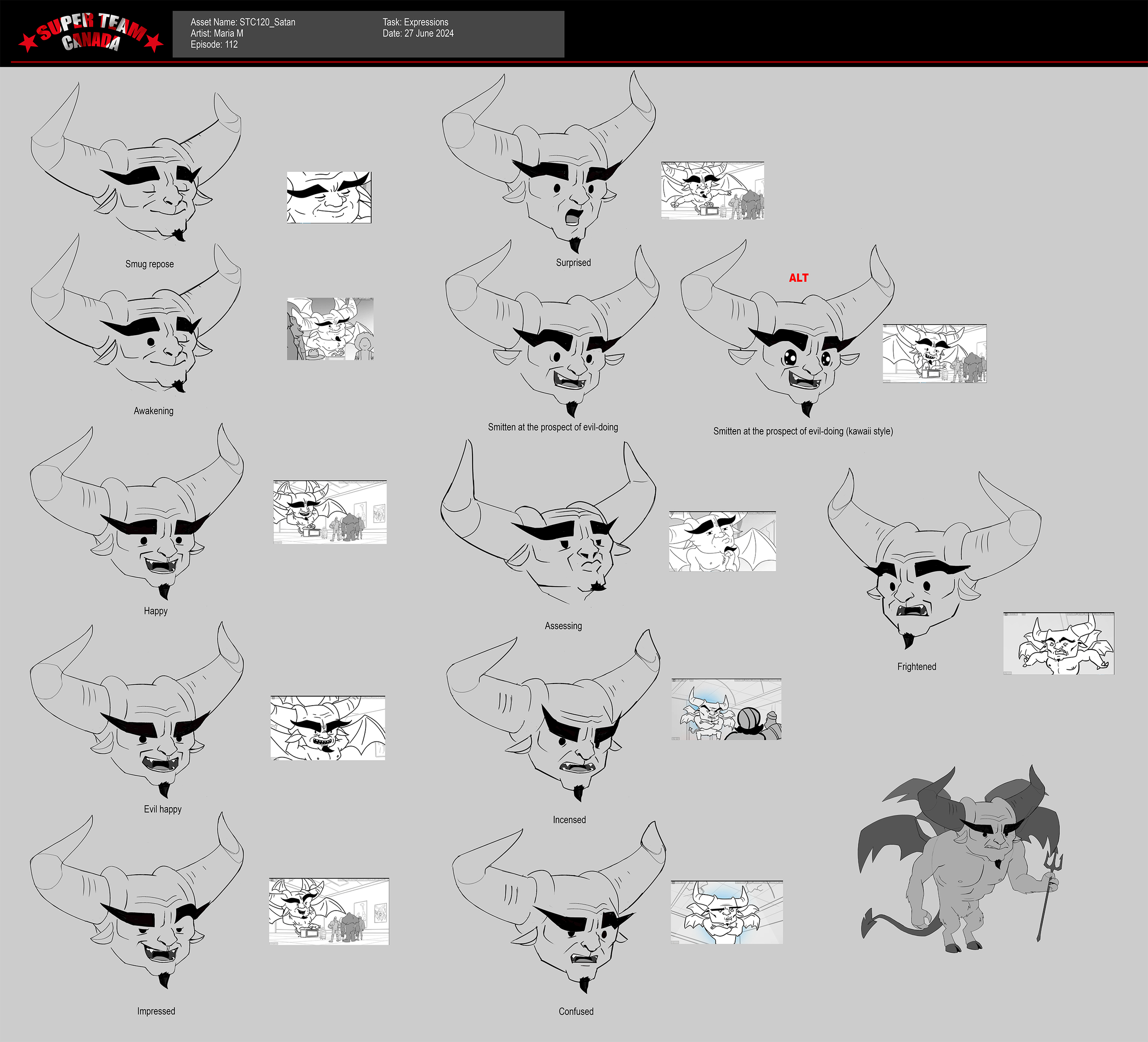 Did expressions for existing character design