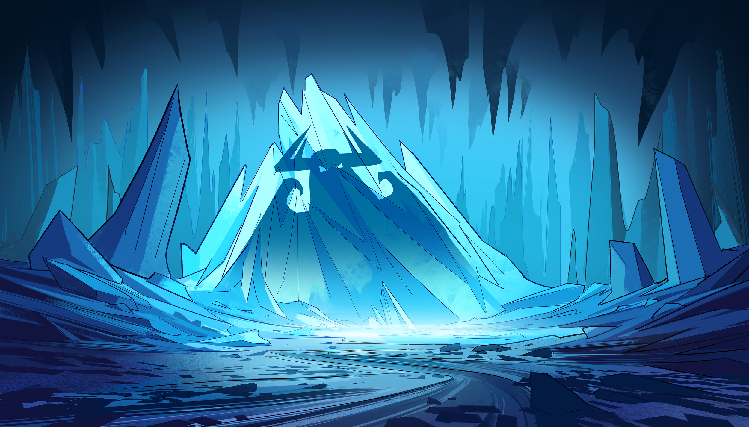 Did rough concept, line, and paint