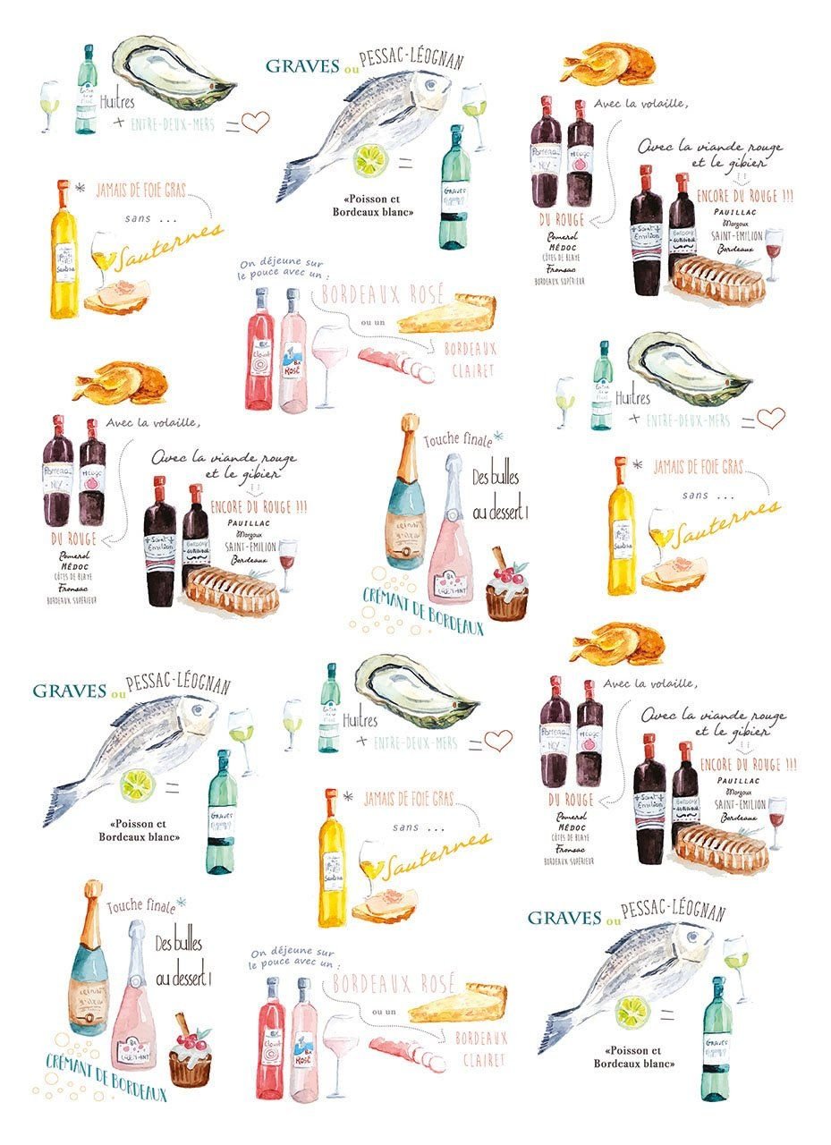Accords Vin Tea Towel