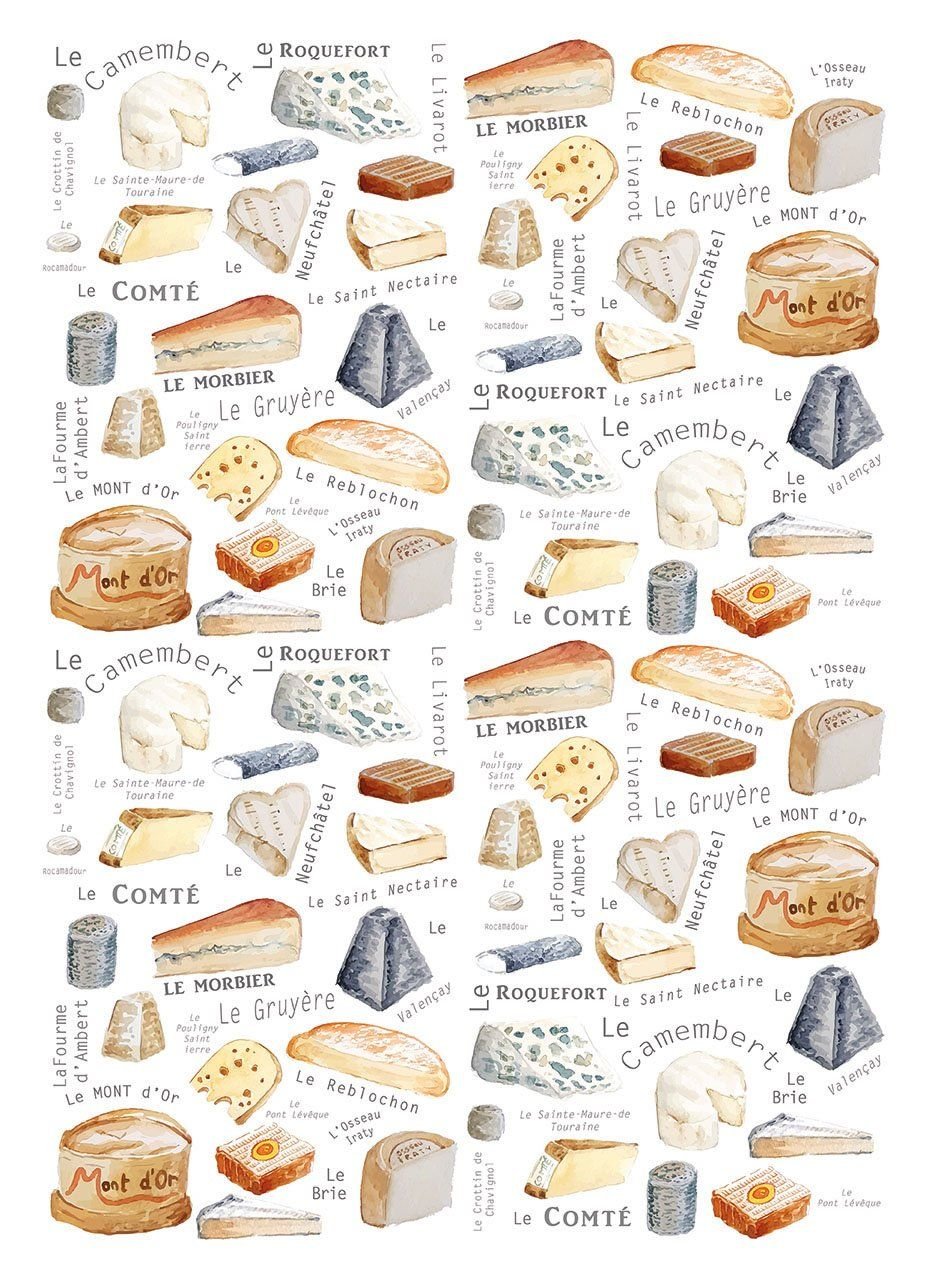 Fromages Tea Towel