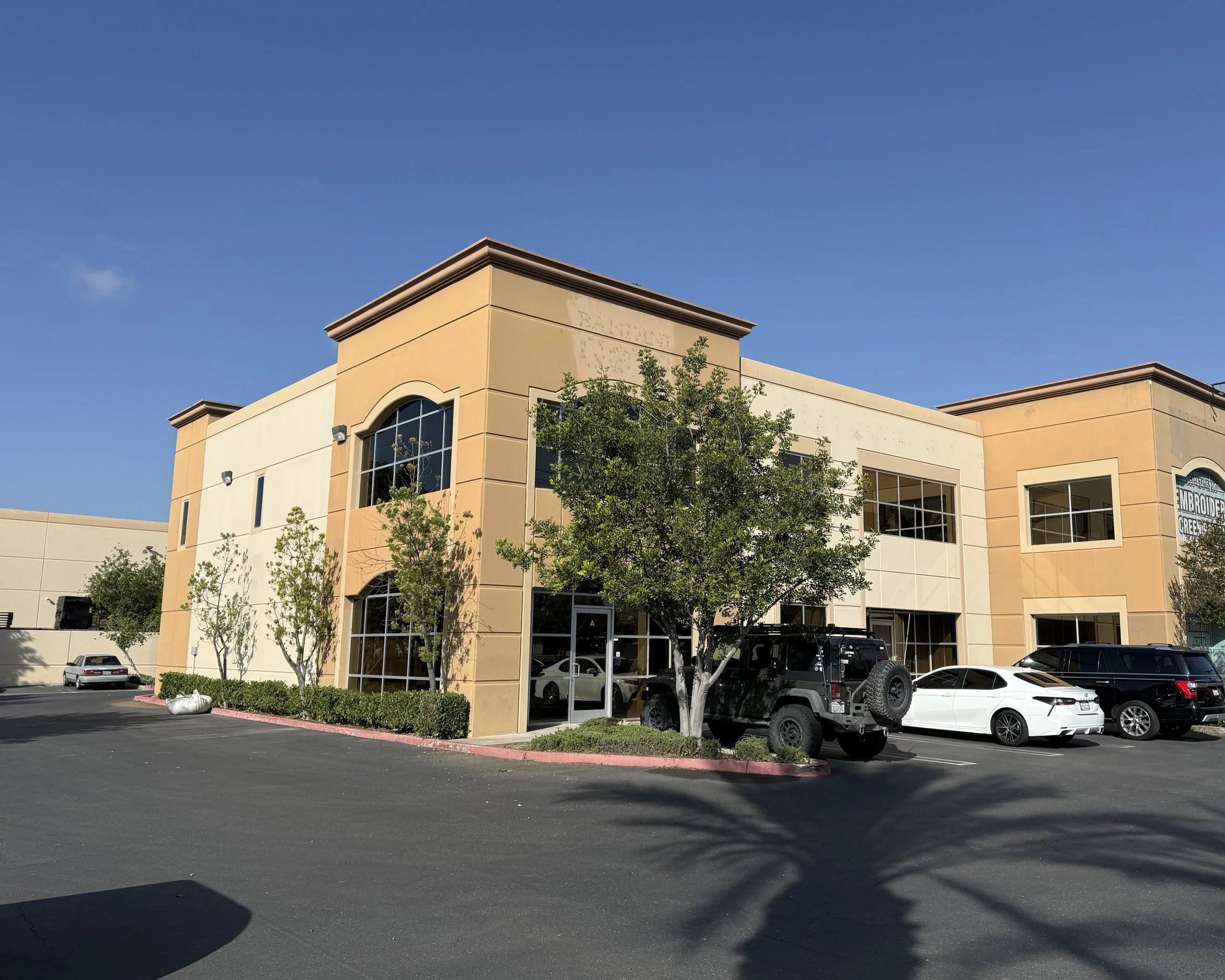 Geosoils Office building shown from the exterior.