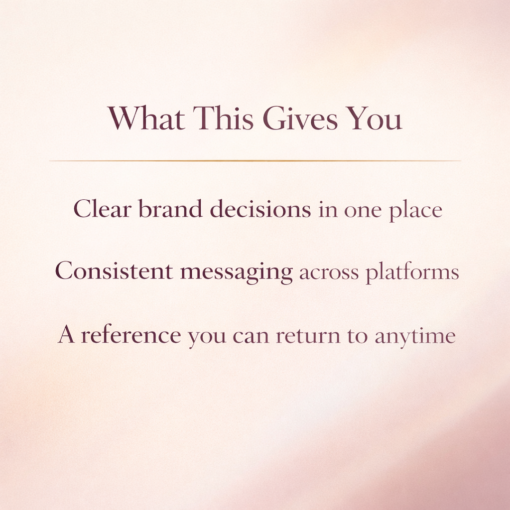 Brand Bible GPT Bundle benefits for clear brand decisions.