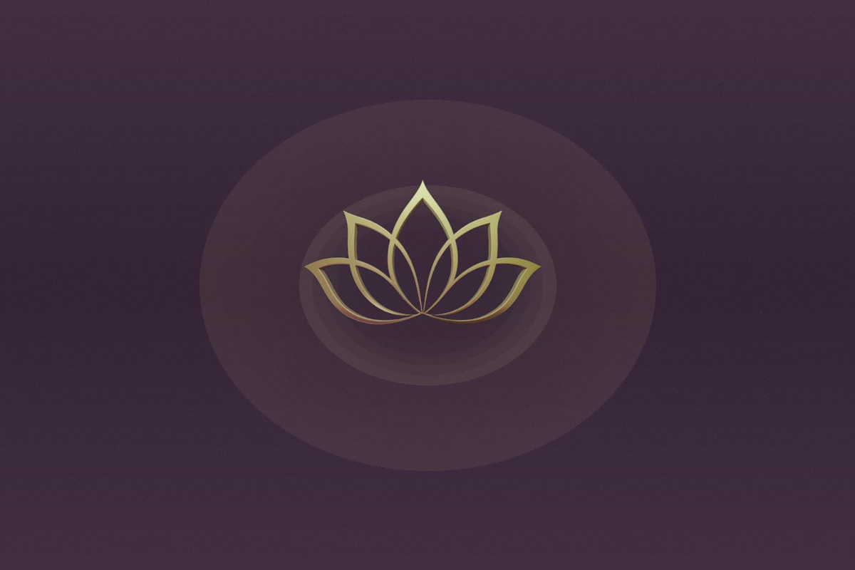 Manifest Magic gold lotus icon representing calm consistent visibility.