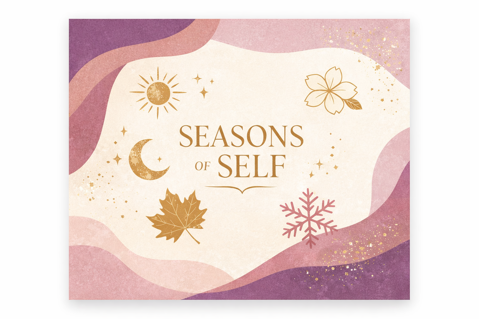 Illustration of natural business cycles represented as seasonal energies for spiritual entrepreneurs