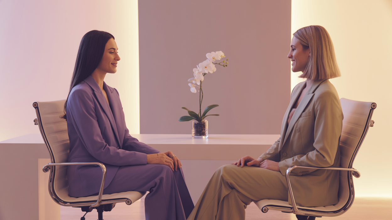 Successful business women in a meeting