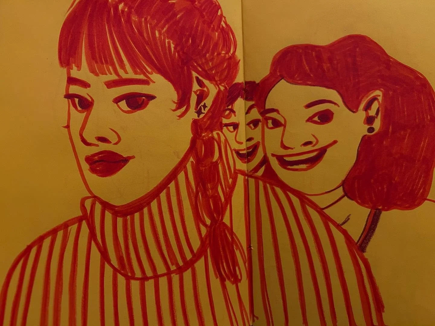 i was thinking back on the year and was kind of bummed that i had not made many completed pieces until i remembered that i had gone through two and half sketchbooks this year! 

it was a year of prolific practice and while it&rsquo;s not the most pol