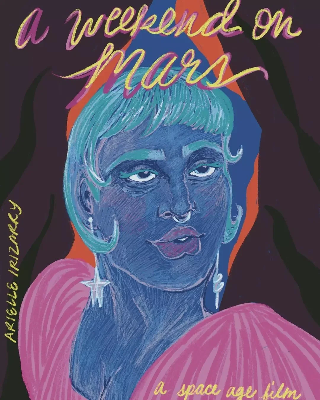 A Weekend on Mars: A Space Age Film. 2020. A poster for a film that doesn't exist, but I like to think if it did, it would be from a future where interplanetary travel is super casual 🌍
.
.
.
#artistsoninstagram #digitalillustration #illustration