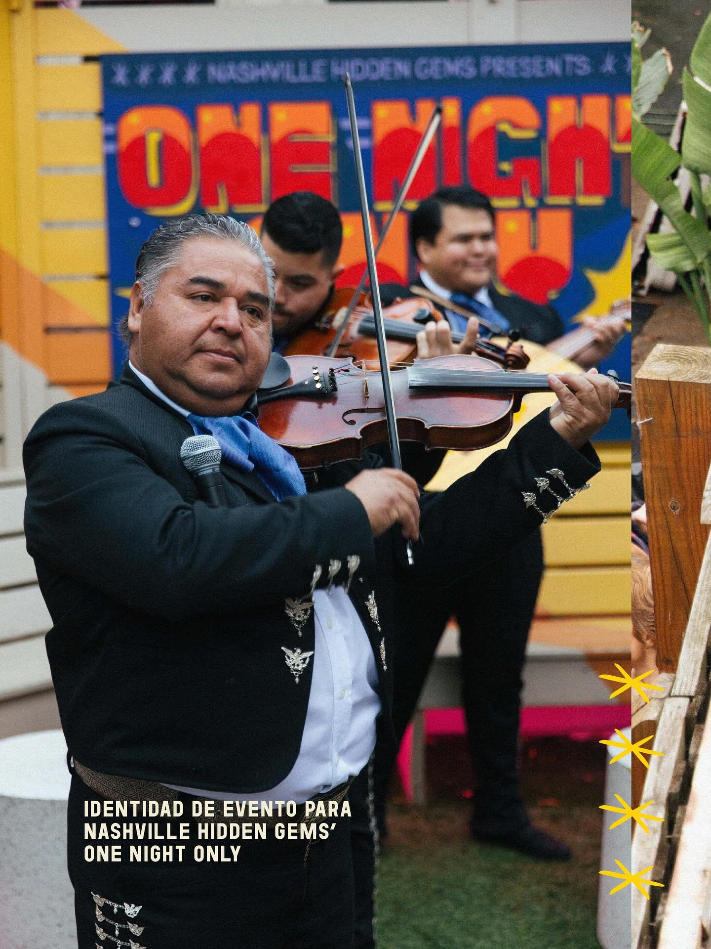 Identidad visual para el eventazo que hoste&oacute; @nashvillehiddengems - ONE NIGHT ONLY 🔥

Una noche definida por la colaboraci&oacute;n y empapada de comunidad. Desde que conozco a Anas he sido muy fan de su proyecto y el coraz&oacute;n que lo im