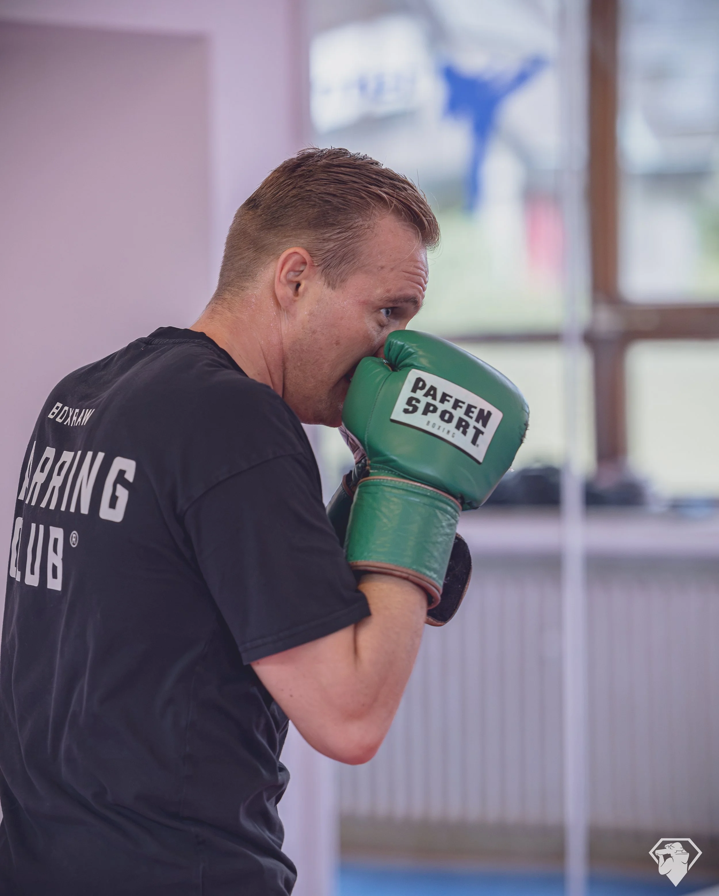 Boxweltmeister David Kerkmann im KCGT in Gütersloh.