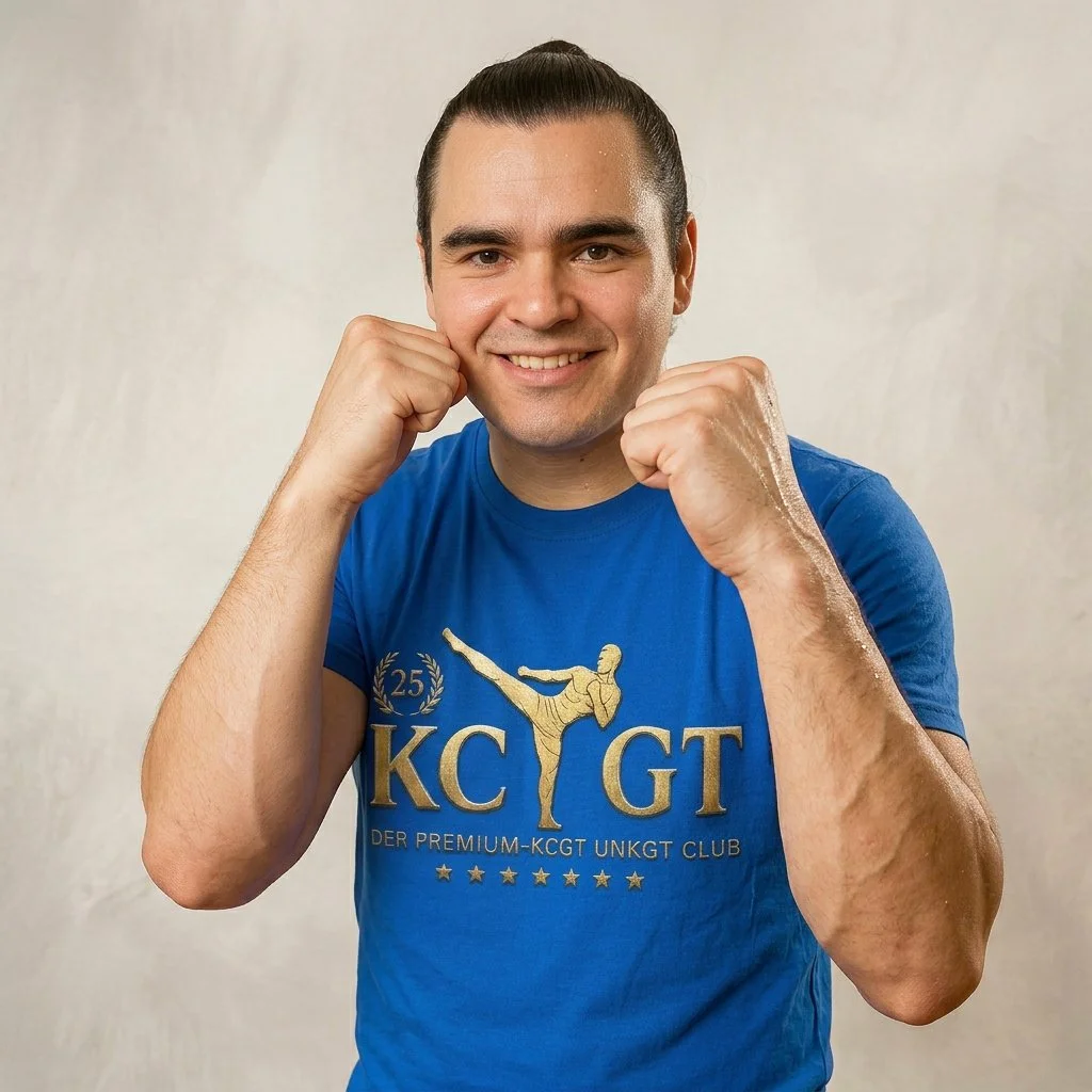 Trainer Elvis aus dem KCGT – Kampfsportcenter Gütersloh. Kampfsport & Fitness in niveauvoller Atmosphäre.