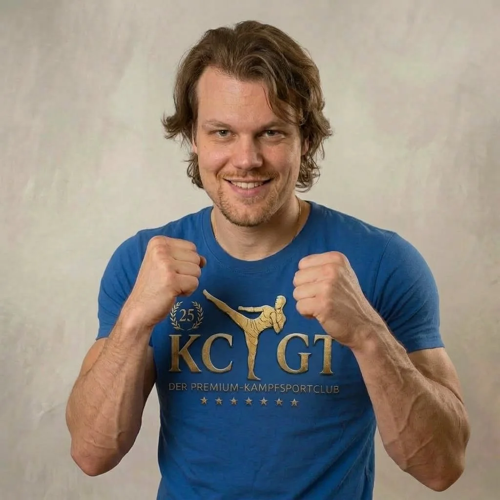 Cheftrainer Vincent aus dem KCGT – Kampfsportcenter Gütersloh. Kampfsport & Fitness in niveauvoller Atmosphäre.