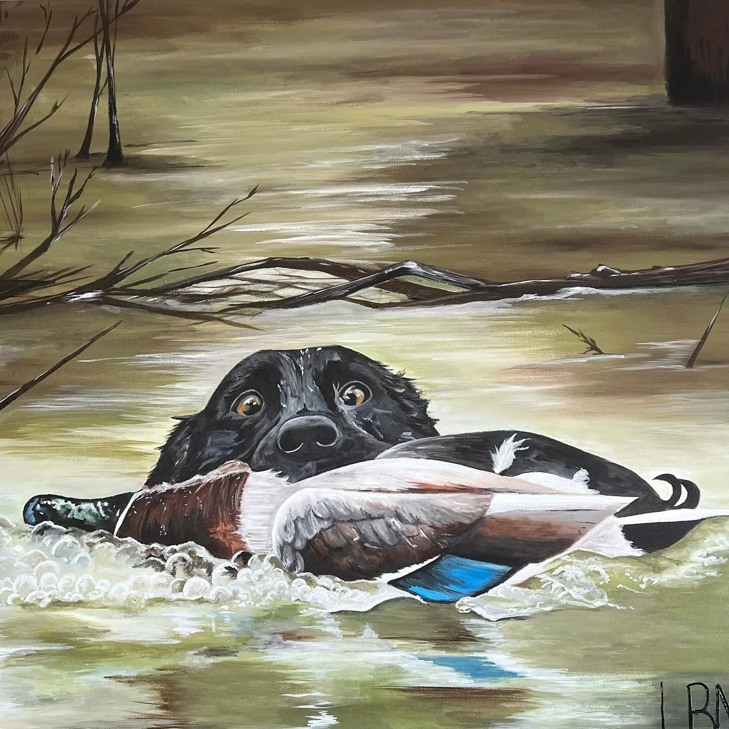 This painting would make the perfect Christmas present! Message me for details 💚🎄