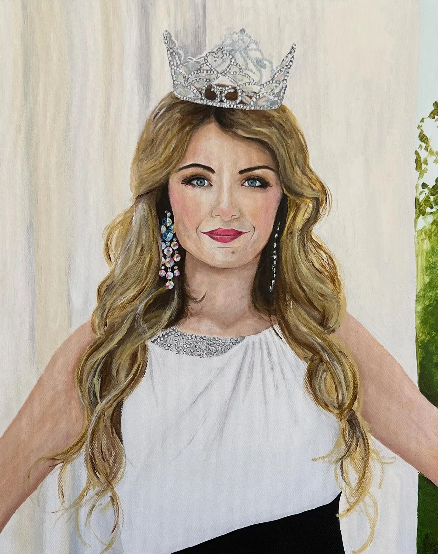 My most recent painting. I really enjoyed working on this portrait! I have very few spots left for Christmas orders. DM me ASAP to claim a spot 🎄🎅