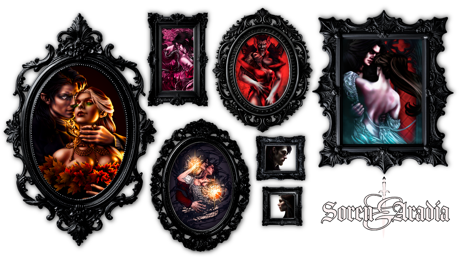 Gallery of character art for Soren and Aradia