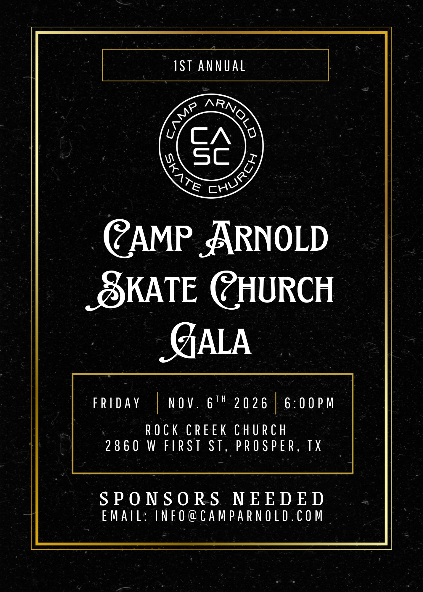 Skate Church Fundraising Banquet