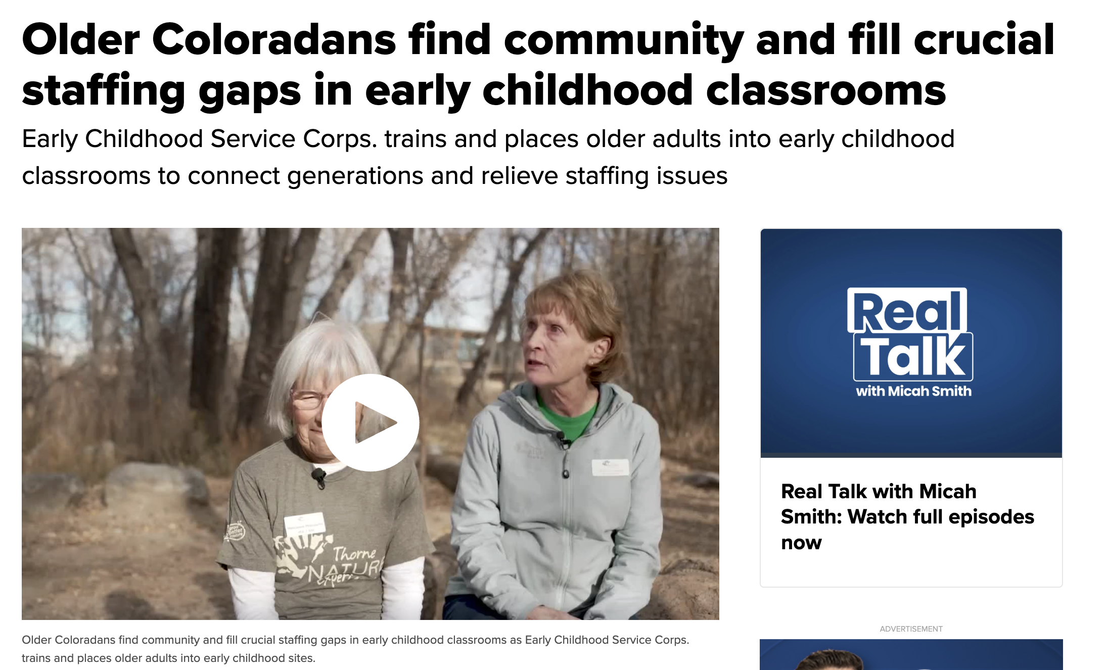 IN THE NEWS: ECSC Corps Members Featured on Denver 7
