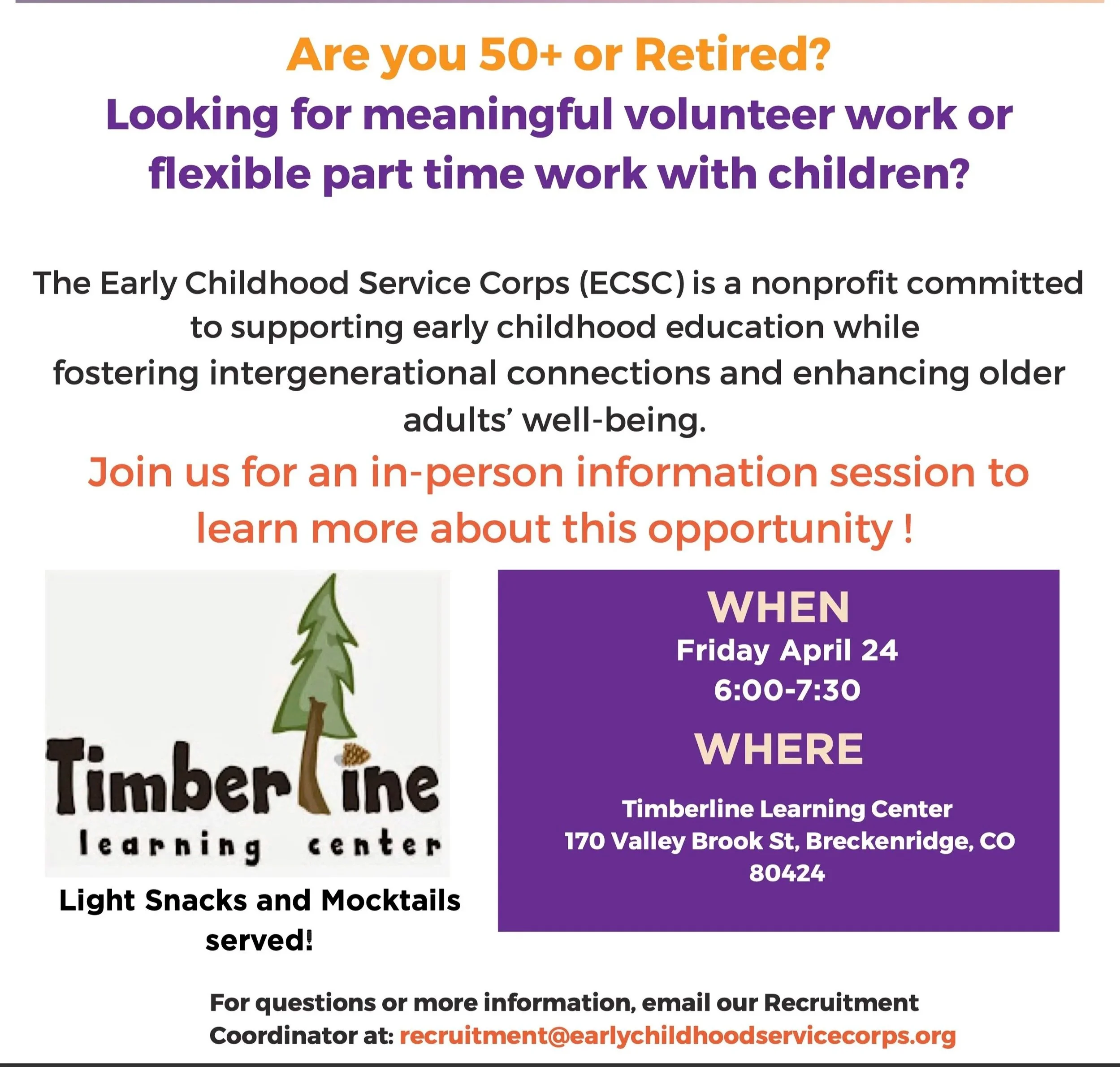In-Person Information Session: Summit County