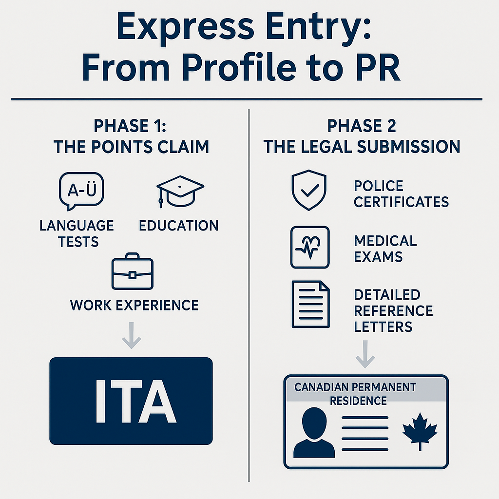 ExpressEntryFromProfileToPR phases