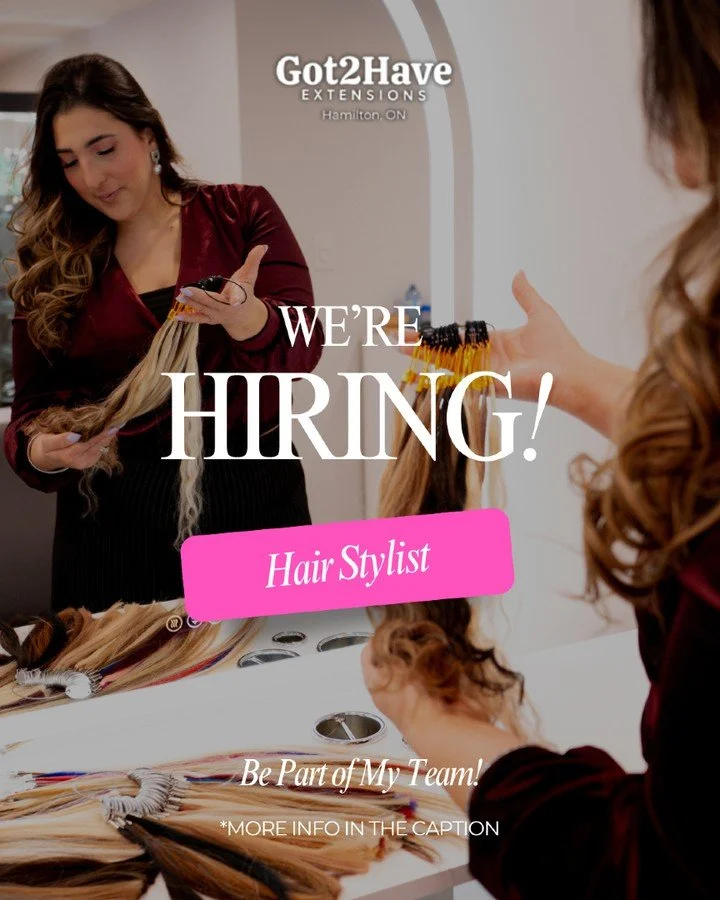 We&rsquo;re expanding our team at Got2Have Extensions 💕✨

If you&rsquo;re a stylist with colour experience, a passion for extensions, and a commitment to growth &mdash; we&rsquo;d love to meet you. Extension experience is preferred, but we&rsquo;re 