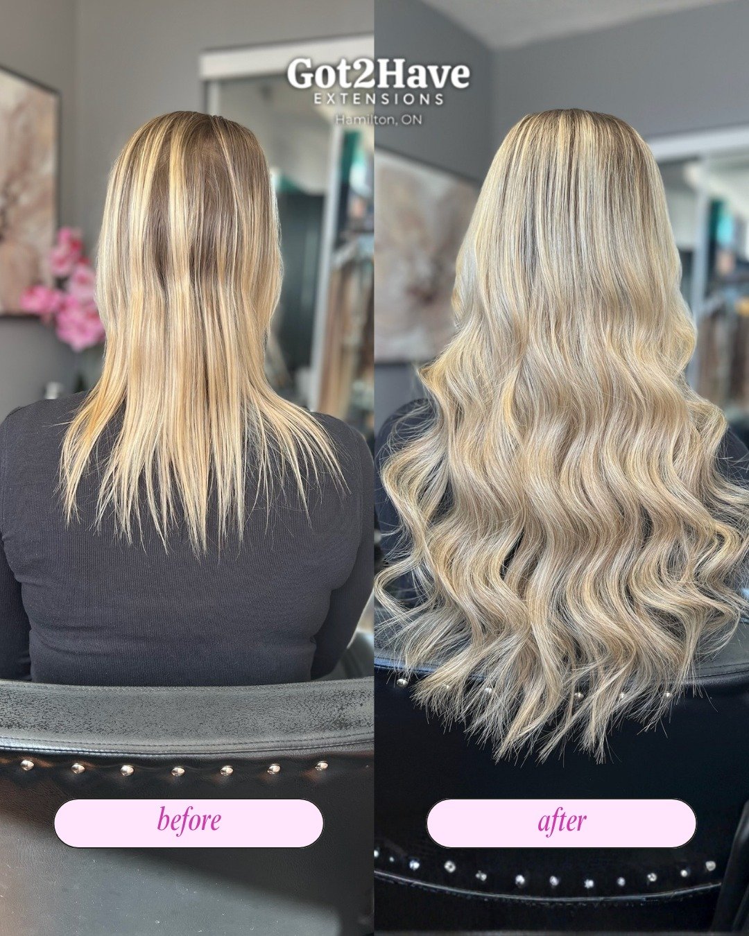 Ever wonder why some extensions feel heavy or look fake?
It&rsquo;s usually placement or method choice.

When done correctly:
✨ Hair feels light
✨ Blends seamlessly
✨ Moves naturally

Before ➡️ After hair extensions made by me 

📍 Hamilton, ON
📩 Li