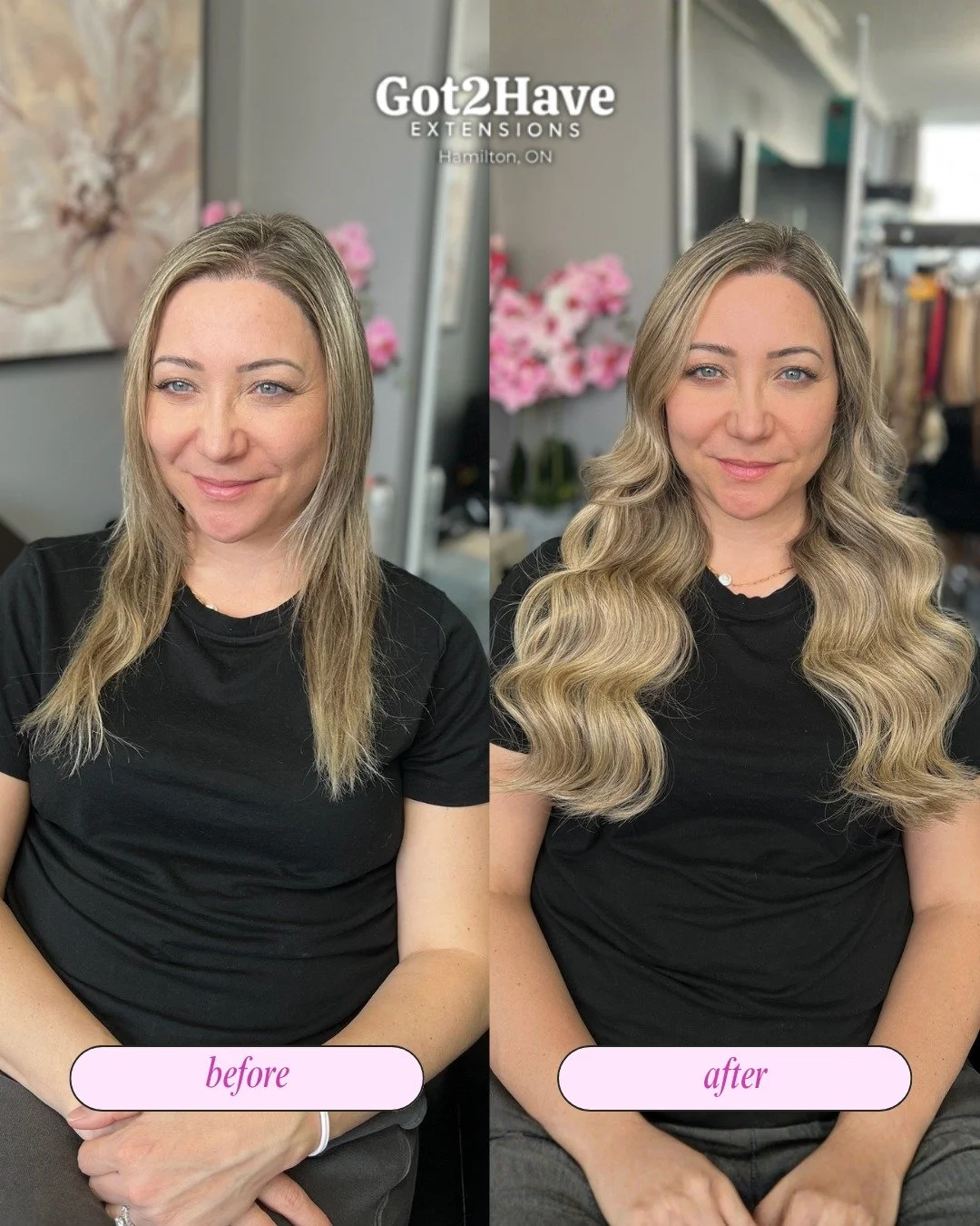 There's a difference between extensions that look good in photos and extensions that look good in real life.
Soft to the touch. Invisible placement. Movement that actually mimics your natural hair.
That's the standard we hold every single install to.
