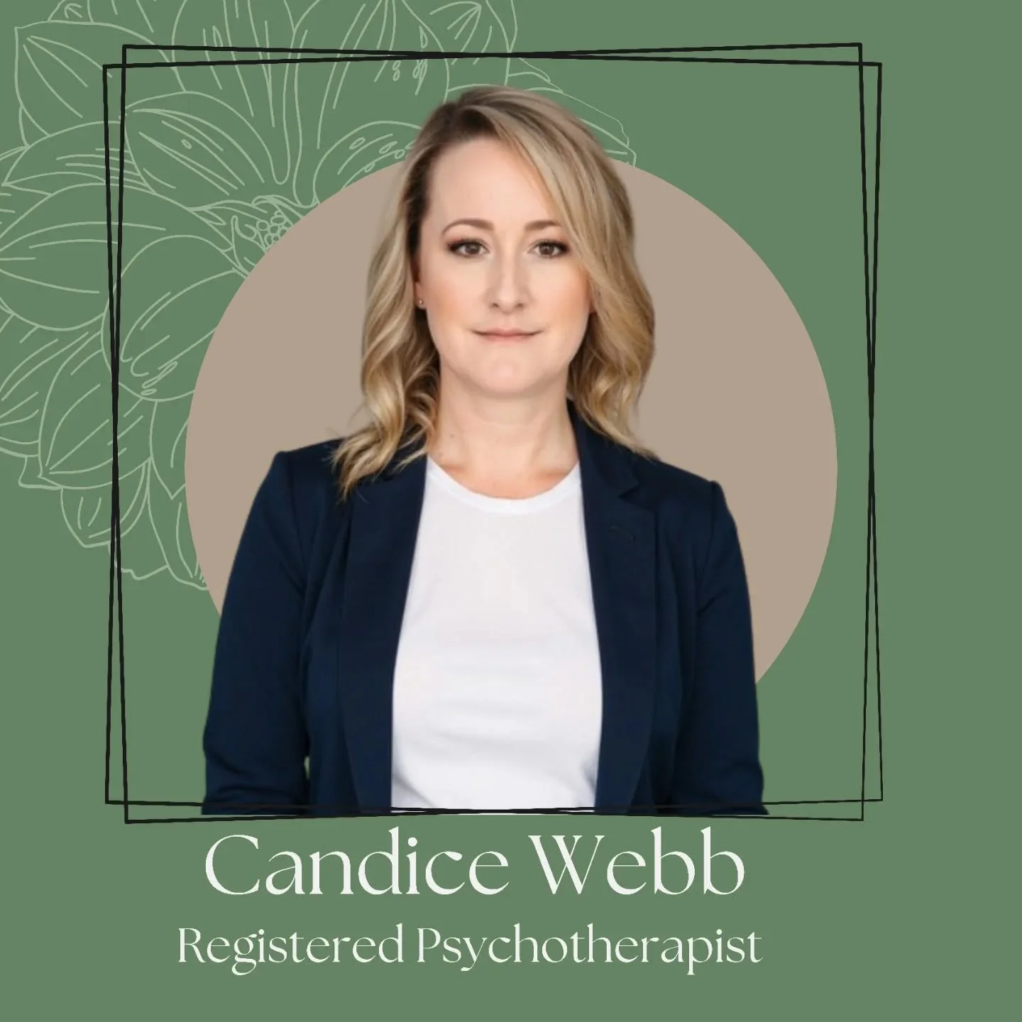 Introducing CANDICE WEBB, Registered Psychotherapist (qualifying) to our WCH team! 

We are so excited to expand our services to support your overall health and well-being. 

Candice holds a Masters of Arts in Counselling Psychology from Yorkville Un