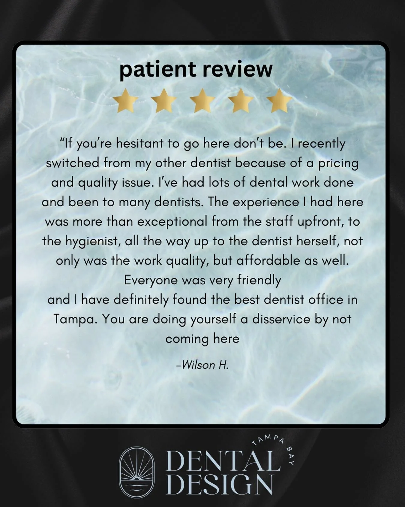 &ldquo;YOU ARE DOING A DISSERVICE BY NOT COMING HERE&rdquo; 

🥹🥹🥹
We love patients that care about their teeth just as much as we do! Come see us soon! 

📞📱813.886.1709
💻👩🏽&zwj;💻 schedule online! tbdentaldesign.com