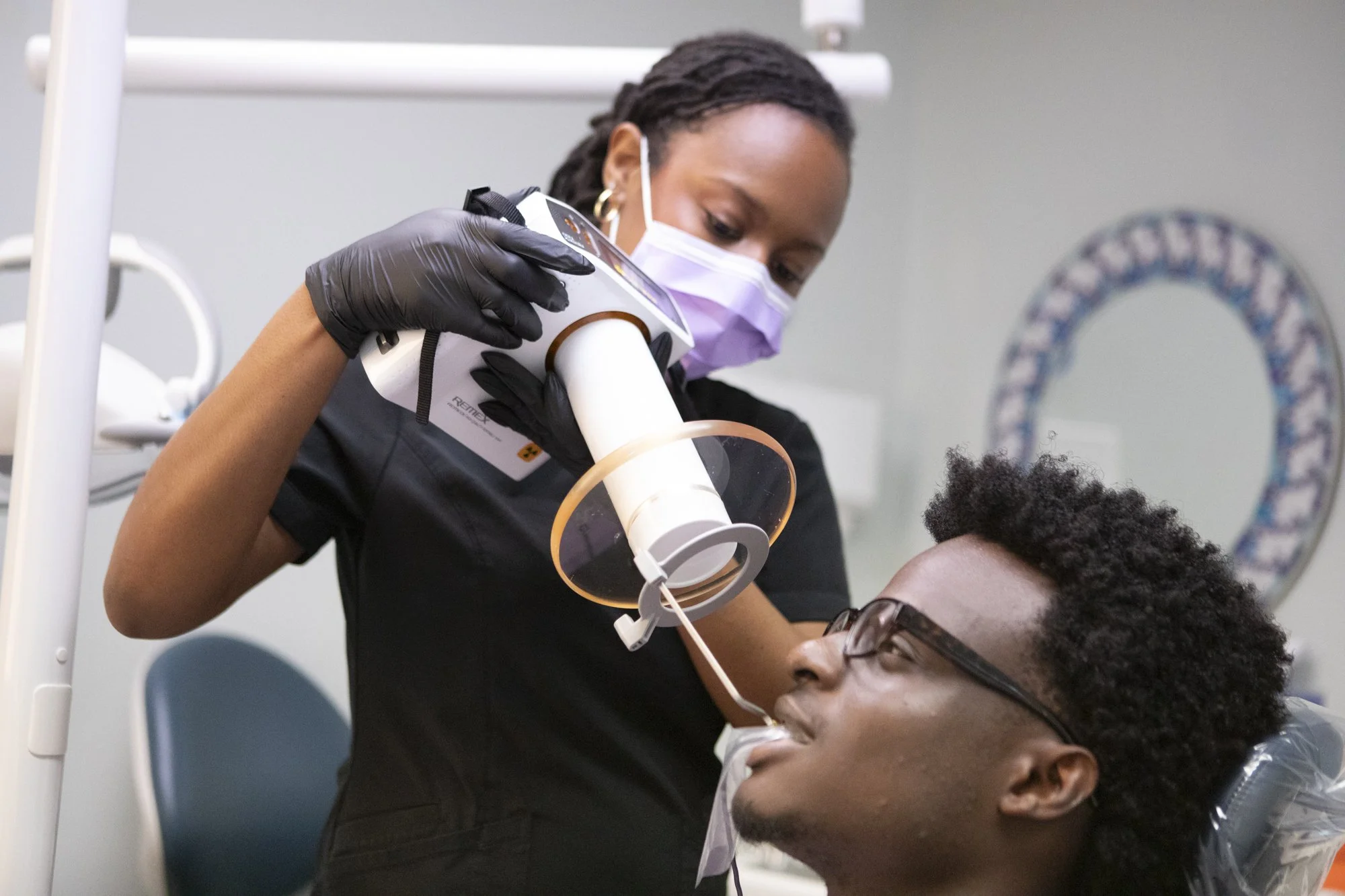 patient getting dental xray; preventative dental care in tampa