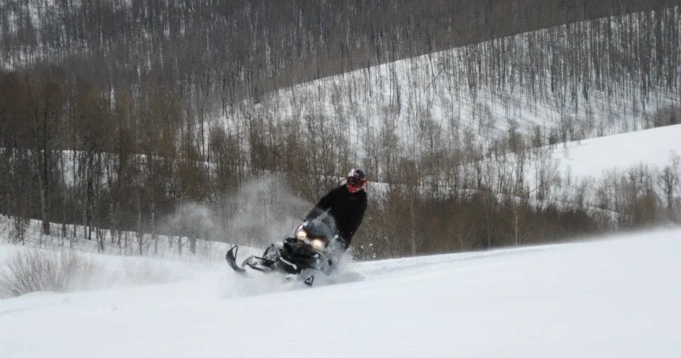 Snowmobiling
