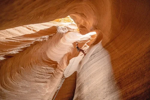 The Bryce Canyon Drop - Slot Canyon Rappelling